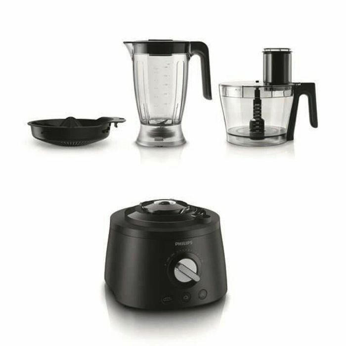 Philips HR7776/90 Robot de Cocina Multifunción 1000W con Amasadora, 3.4L Tazón, 1.5L Licuadora, 12 Velocidades - Negro 4