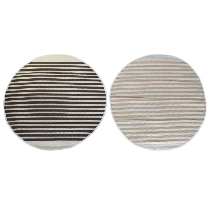 DKD Home Decor Alfombra Marron Beige 150 x 150 cm (6 Unidades)