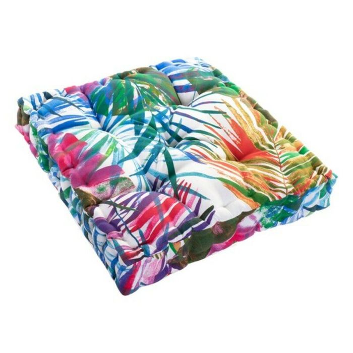 Cojín DKD Home Decor 8424001666423 Océano Poliéster Aluminio Multicolor Tropical Hoja de planta (43 x 43 x 7 cm) 0 Cojín DKD Home Decor 8424001666423 Océano Poliéster Aluminio Multicolor Tropical Hoja de planta (43 x 43 x 7 cm) 0