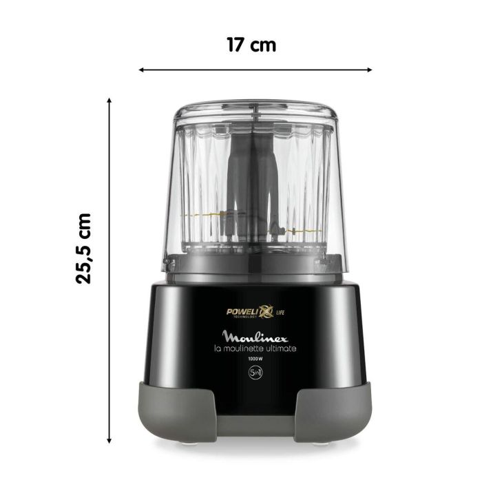 Picadora Moulinex DP810855 1000 W 550 ml Negro Titanio 2 Picadora Moulinex DP810855 1000 W 550 ml Negro Titanio 2