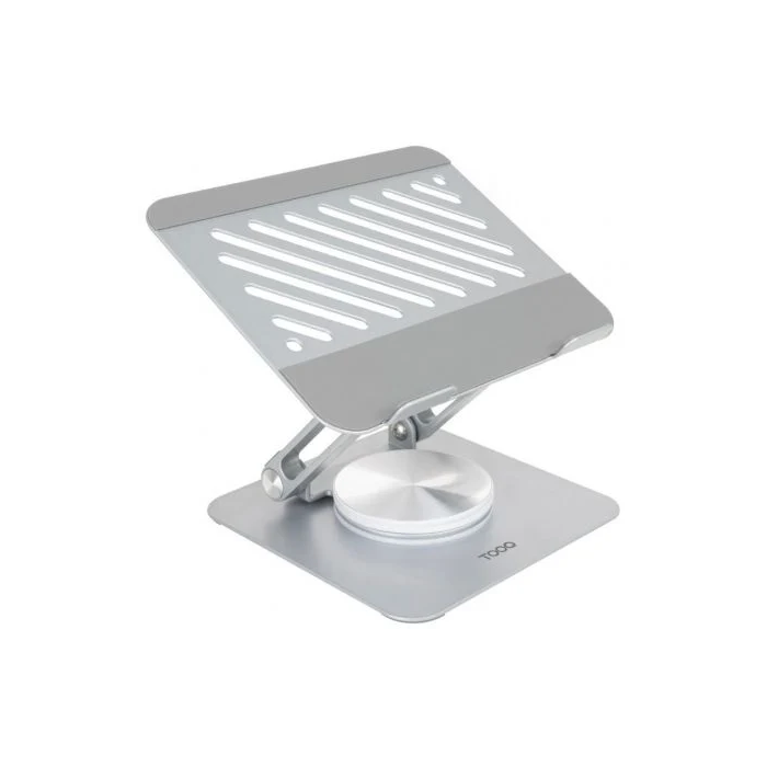 TooQ Soporte Sobremesa Rotación 360° Ajustable para Dispositivos hasta 13” Color Plata
