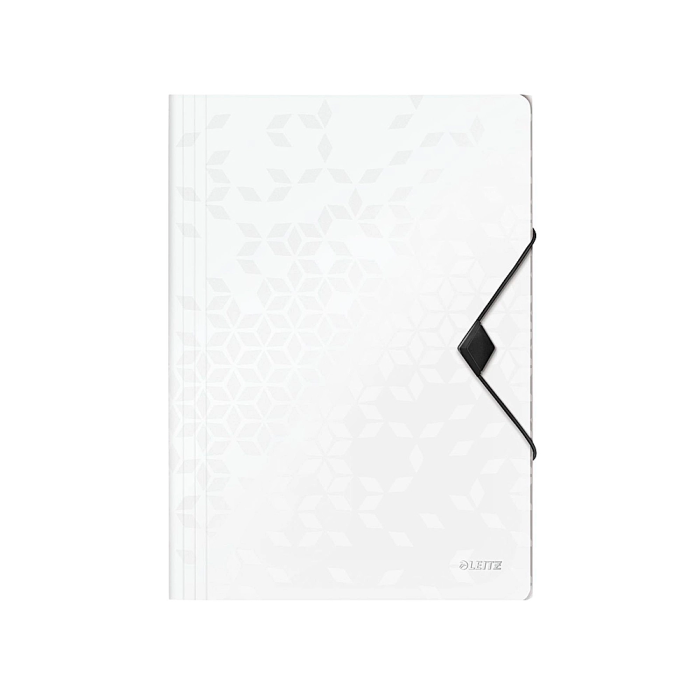 Leitz Carpeta de 3 Solapas con Gomas Elásticas Polipropileno DIN A4 Color Blanco 1