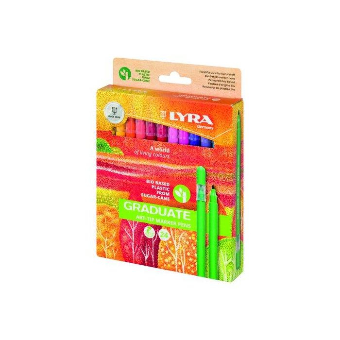 Rotulador Fibra Lyra Graduate Art Tip Estuche De 24