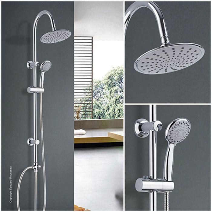 ROUSSEAU Columna de ducha sin grifo Dunedin cromo 1 ROUSSEAU Columna de ducha sin grifo Dunedin cromo 1