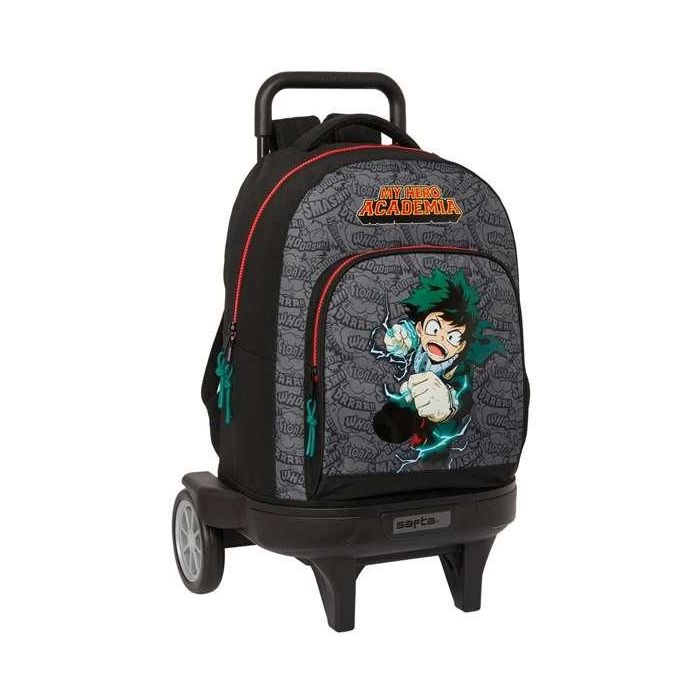 Mochila Escolar con Ruedas My Hero Academia Negro 33 x 45 x 22 cm 0 Mochila Escolar con Ruedas My Hero Academia Negro 33 x 45 x 22 cm 0