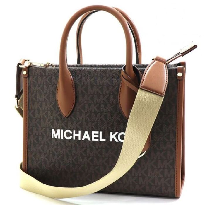 Bolso Mujer Michael Kors Mirella Marrón 25 x 20 x 8 cm