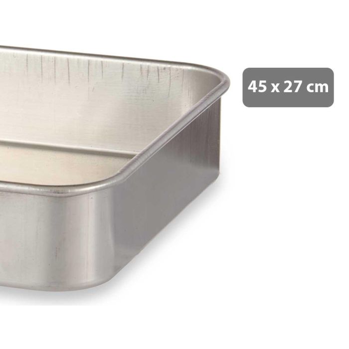 Kinvara Rustidera Aluminio 45x27 cm. Apta para Gas y Horno, Apta para Lavavajillas. (Set de 12)