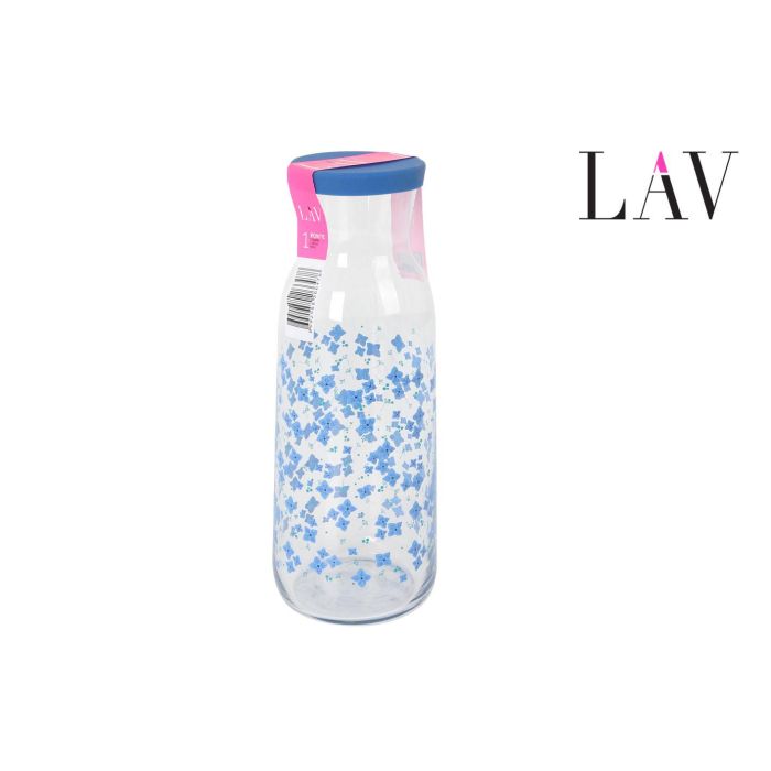 Botella Decantadora 1.2L con Tapón Flor - LAV (12 Unidades) Botella Decantadora 1.2L con Tapón Flor - LAV (12 Unidades)
