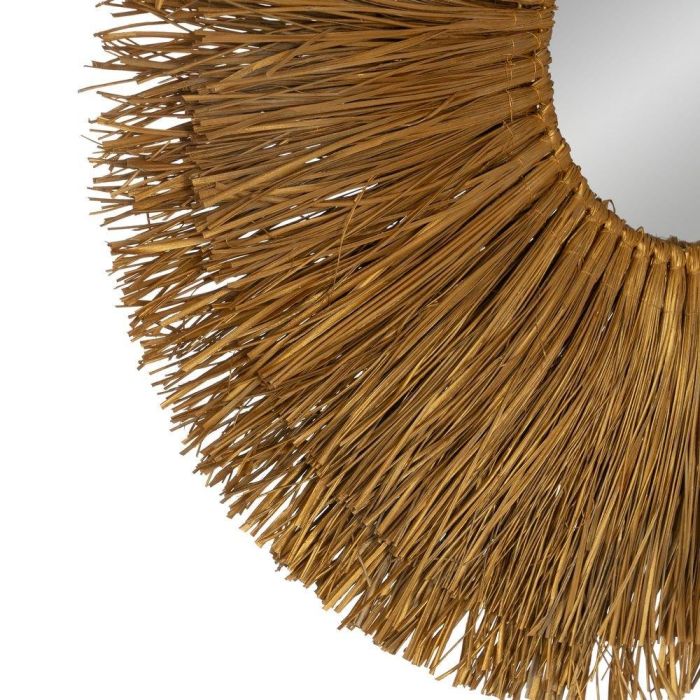 Espejo Fibra Natural Decoración 80 X 5 X 80 cm