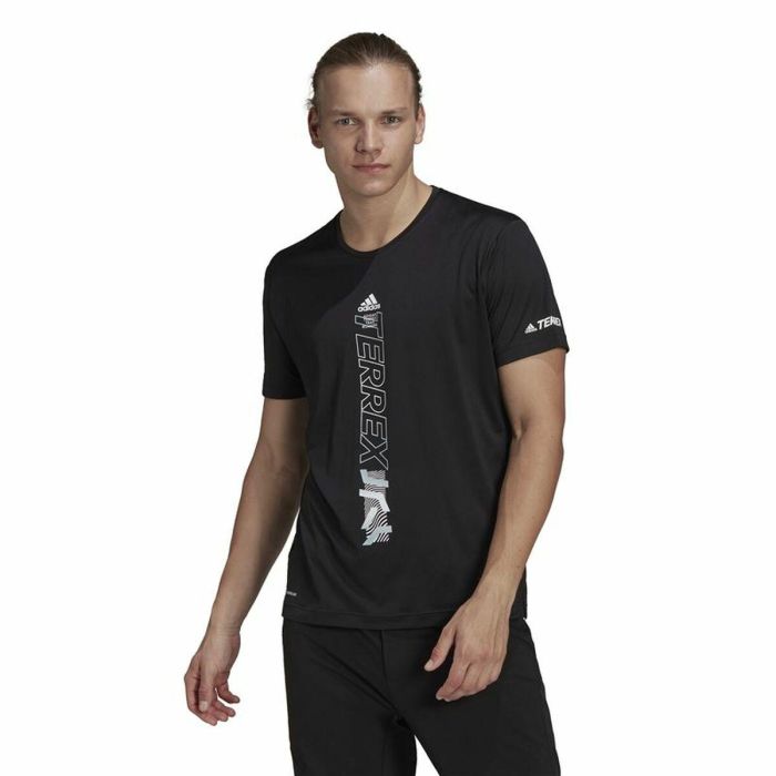 Camiseta de Manga Corta Hombre Adidas Agravic Negro S 5 Camiseta de Manga Corta Hombre Adidas Agravic Negro S 5