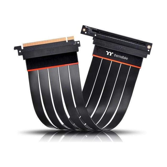 Thermaltake Extensor PCI Express 4.0 16X 30cm Macho a Hembra Ángulo 90° Negro 3 Thermaltake Extensor PCI Express 4.0 16X 30cm Macho a Hembra Ángulo 90° Negro 3
