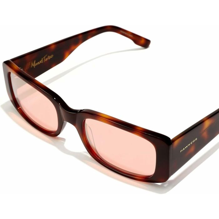 Hawkers Gafas de Sol Rectangulares x Manuel Turizo Havana Acetato UV400 Coral 2