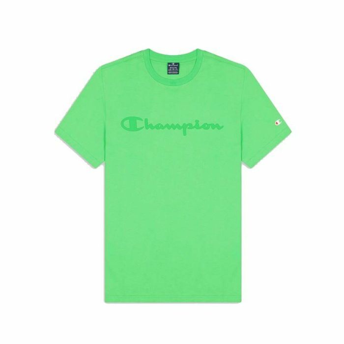 Camiseta de Manga Corta Hombre Champion Crewneck Verde S 0 Camiseta de Manga Corta Hombre Champion Crewneck Verde S 0