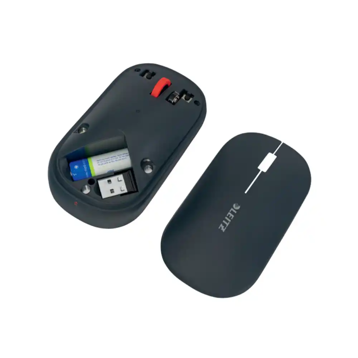 Raton Leitz Optico Inalambrico Dual Cosy Gris 3