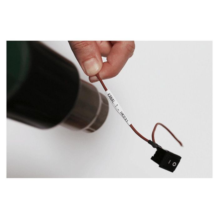 BROTHER Cinta tubo termorretractil. Texto negro sobre fondo blanco. PTE300, PTE550W, PTP750W, PTP900W, PTP950NW, PTD800W 1 BROTHER Cinta tubo termorretractil. Texto negro sobre fondo blanco. PTE300, PTE550W, PTP750W, PTP900W, PTP950NW, PTD800W 1