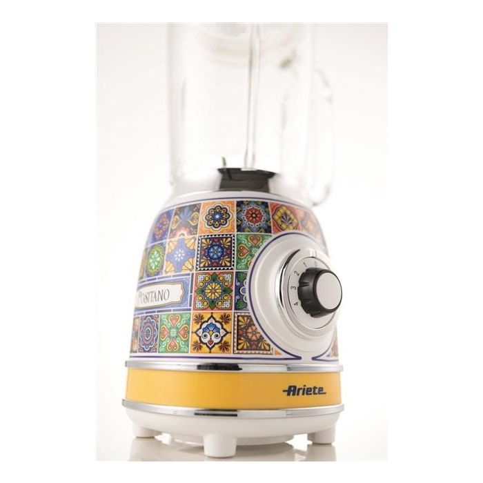 Ariete 583 POSITANO Batidora de Vaso con Vaso de Vidrio y 4 Cuchillas de Acero Inoxidable, 4 Velocidades, Diseño Vintage 3