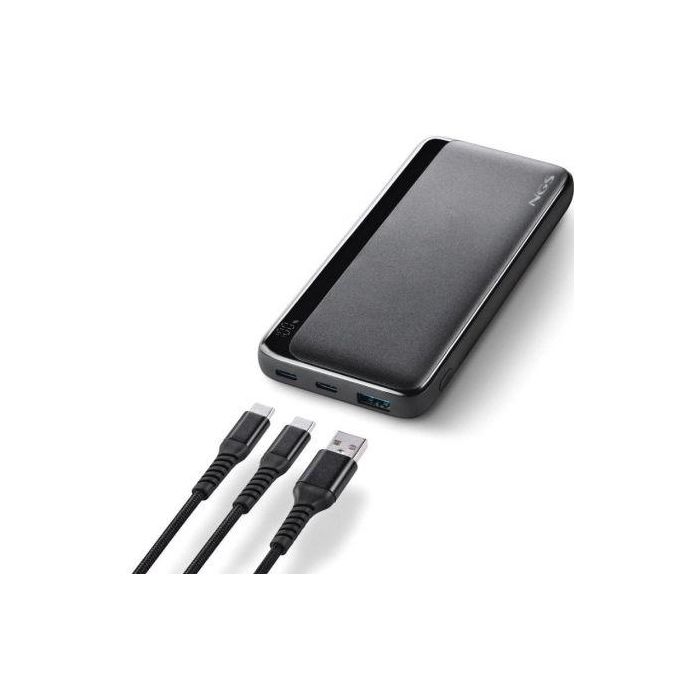 NGS QUIZ 10 Power Bank 10000mAh Carga Rápida 22.5W Negra con Pantalla LED 2
