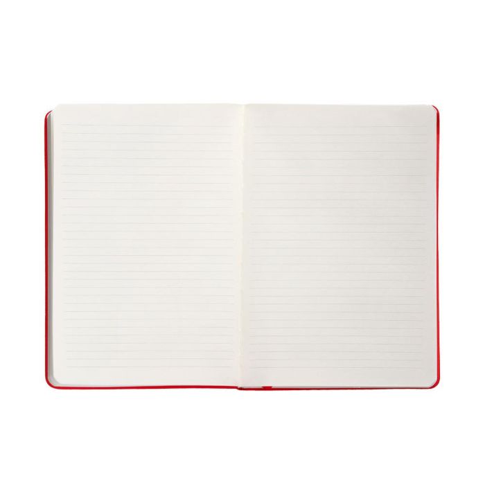 Cuaderno Con Gomilla Antartik Notes Tapa Dura A4 Hojas Rayas Rojo 100 Hojas 80 gr Fsc 7