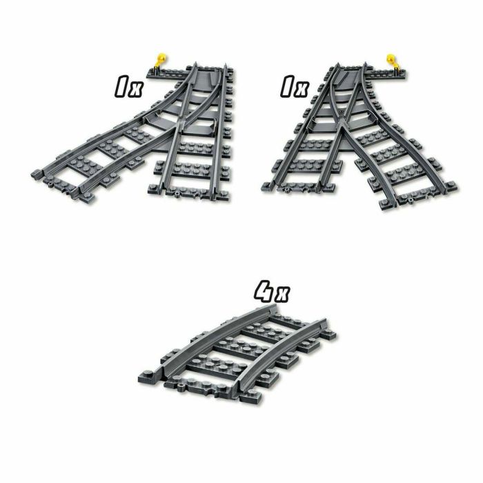 Lego City Cambios de Agujas, Accesorios para Vías de Tren de Juguete, 7 Piezas 15
