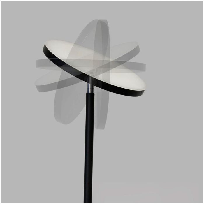 Lámpara de pie led dencel, 24 W, 3cct, dim, 2200 lm, negra, ø25 x 175 cm 2