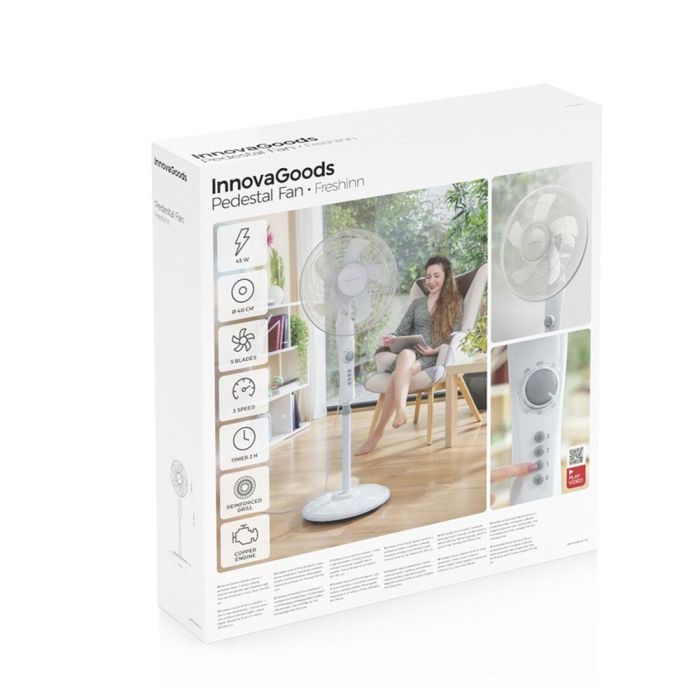 Ventilador de Pie InnovaGoods Freshinn Blanco 45 W 1