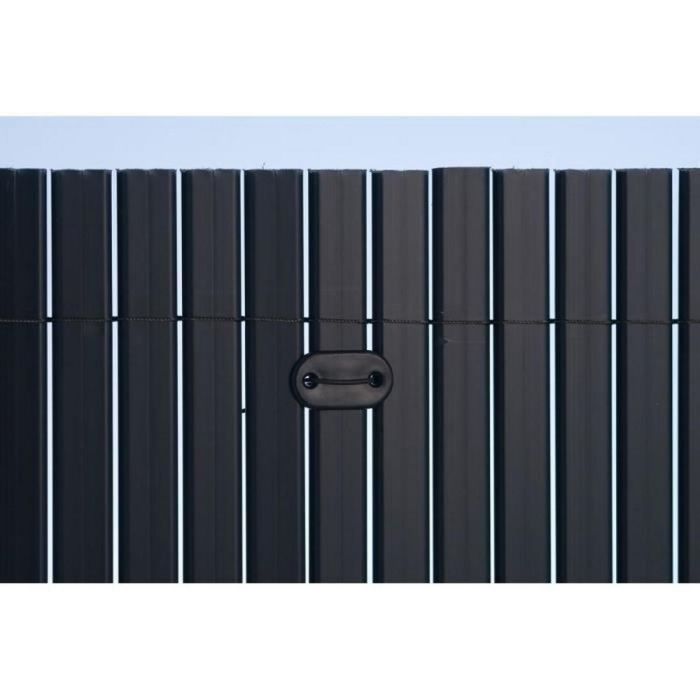 Nature Conjunto de 26 fijaciones de rejilla para pantallas y canales de plástico, gris antracita, con amarre y alambre plastificado de 14 cm. 2 Nature Conjunto de 26 fijaciones de rejilla para pantallas y canales de plástico, gris antracita, con amarre y alambre plastificado de 14 cm. 2