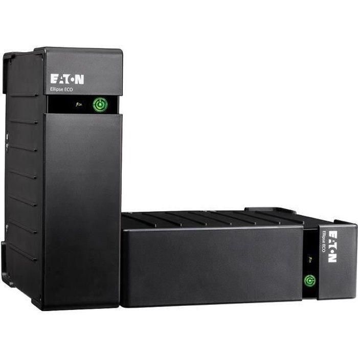 Inversor - EATON - Ellipse ECO 800 USB FR - SAI fuera de línea - 800VA (4 tomas francesas) - Pararrayos estándar - Puerto USB - EL800USBFR Inversor - EATON - Ellipse ECO 800 USB FR - SAI fuera de línea - 800VA (4 tomas francesas) - Pararrayos estándar - Puerto USB - EL800USBFR