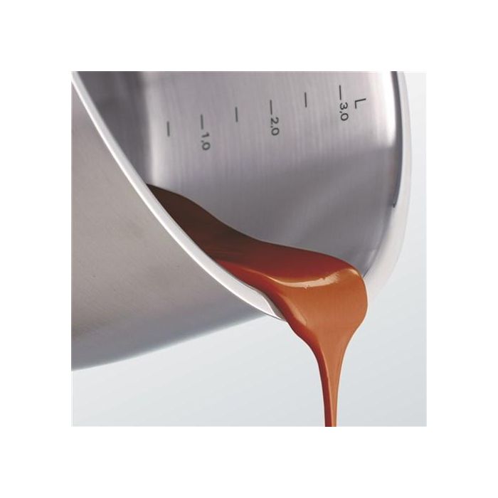 Fissler Olla Profi 20 cm con tapa de cristal, apta para inducción, escala de medición - 08412920000/0 8 Fissler Olla Profi 20 cm con tapa de cristal, apta para inducción, escala de medición - 08412920000/0 8