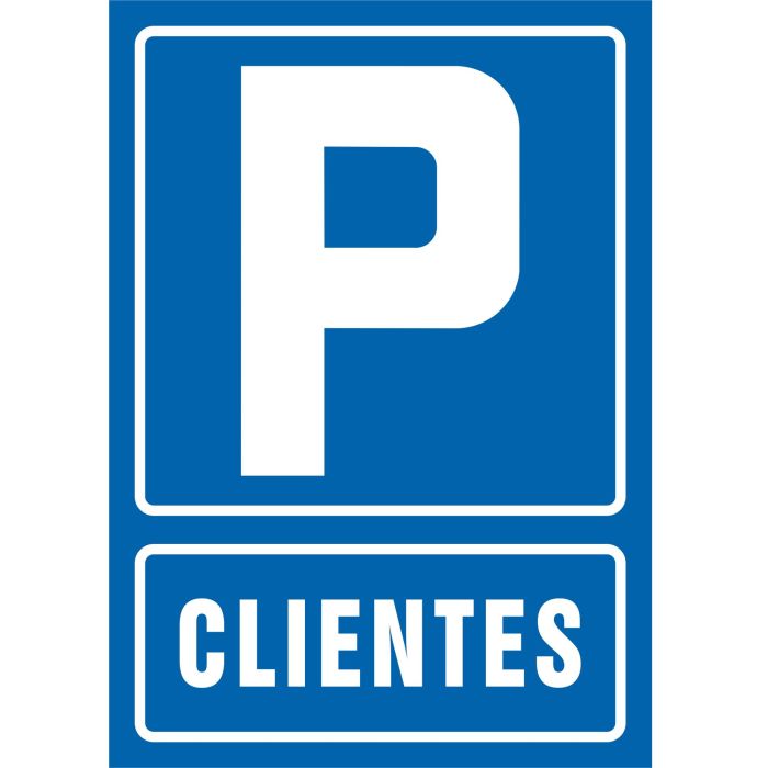 Pictograma Syssa Señal De Parking Clientes En Pvc 210x297 mm