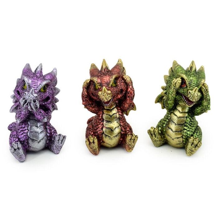 PUCKATOR Set Dragones Bebés de los Elementos 8cm