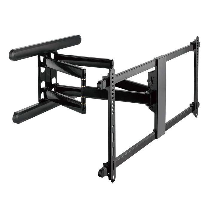 Vivolink Soporte de pared Pro para pantallas grandes, brazo inclinable y giratorio, 70 kg, VESA 800x400, negro brillante 1