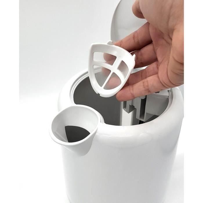 Hervidor eléctrico - TERRAILLON 15351 DIAMANT Blanco 1,5L - 2200W - Base giratoria 360° - Base elevada efecto diamante 3 Hervidor eléctrico - TERRAILLON 15351 DIAMANT Blanco 1,5L - 2200W - Base giratoria 360° - Base elevada efecto diamante 3