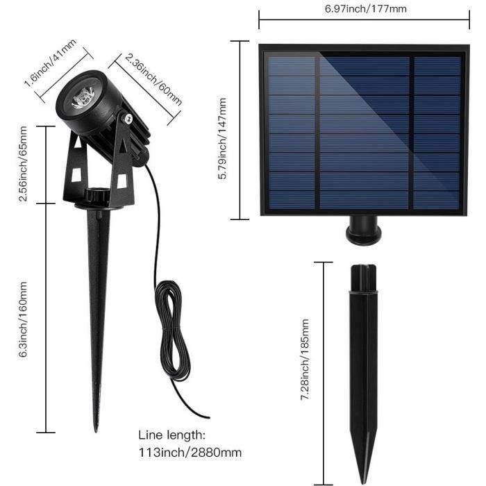 Cuatro focos solares 4 en 1 para pegar o fijar - LUMISKY - ROUNDY - H27 cm - LED blanco frío 4 Cuatro focos solares 4 en 1 para pegar o fijar - LUMISKY - ROUNDY - H27 cm - LED blanco frío 4