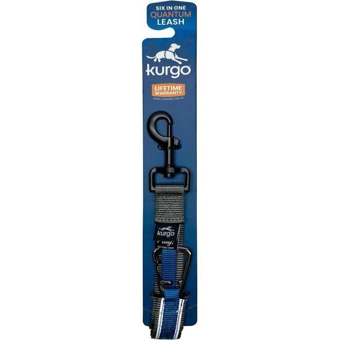 Correa manos libres - KURGO - QUANTUM - 6 posiciones - 120 a 180 cm - Azul 3