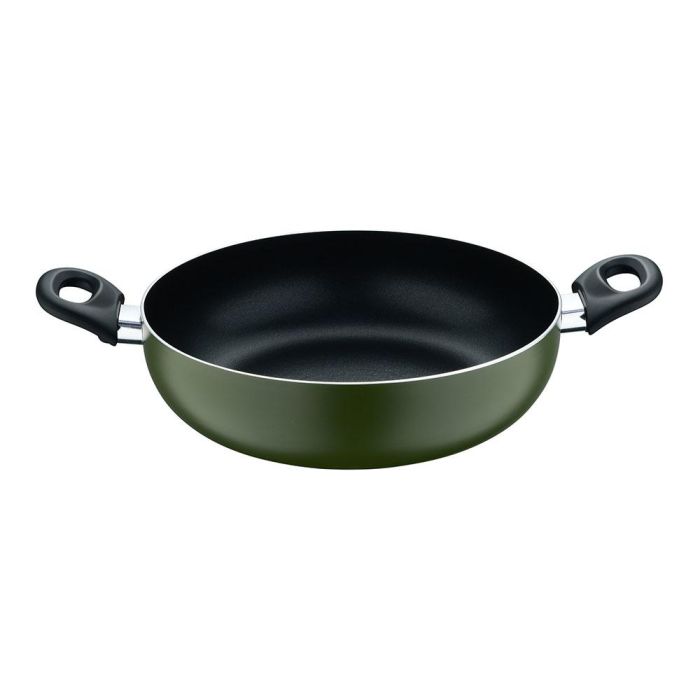 Olla baja de aluminio prensado con tapa, inducción, experto ø28 x 8 cm 3 Olla baja de aluminio prensado con tapa, inducción, experto ø28 x 8 cm 3