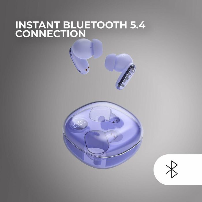 Auriculares Inalámbricos con Estuche de Carga Mars Gaming Púrpura 4 Auriculares Inalámbricos con Estuche de Carga Mars Gaming Púrpura 4