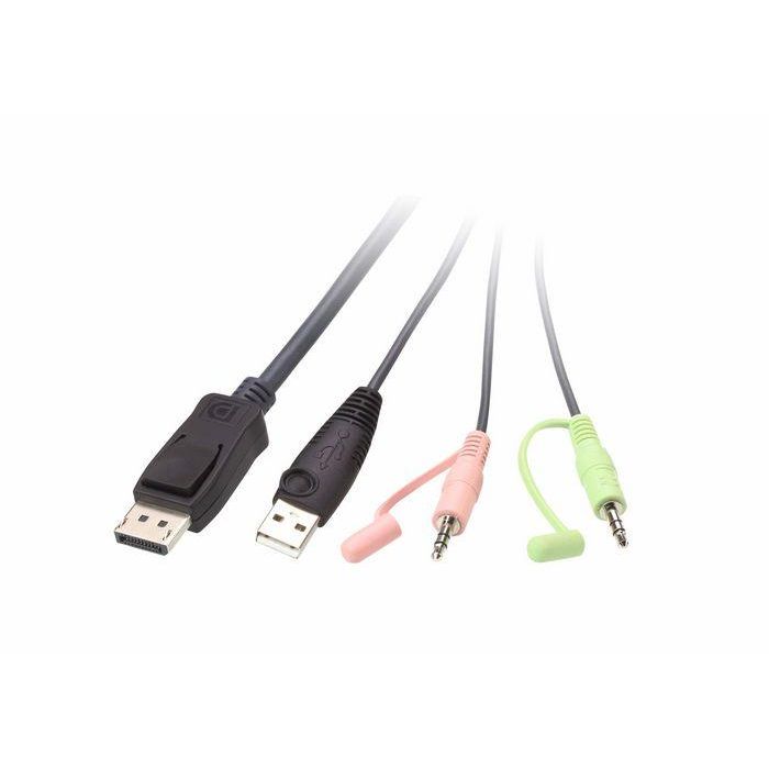 Aten CS22DP Interruptor KVM USB y DisplayPort, Resolución 2560x1600, Negro 1
