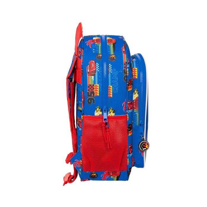 Mochila junior adapt.carro cars "race ready" 32x38x12cm 5