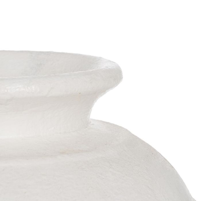 Jarrón Blanco Fibra de Cemento 45 X 45 X 51 cm