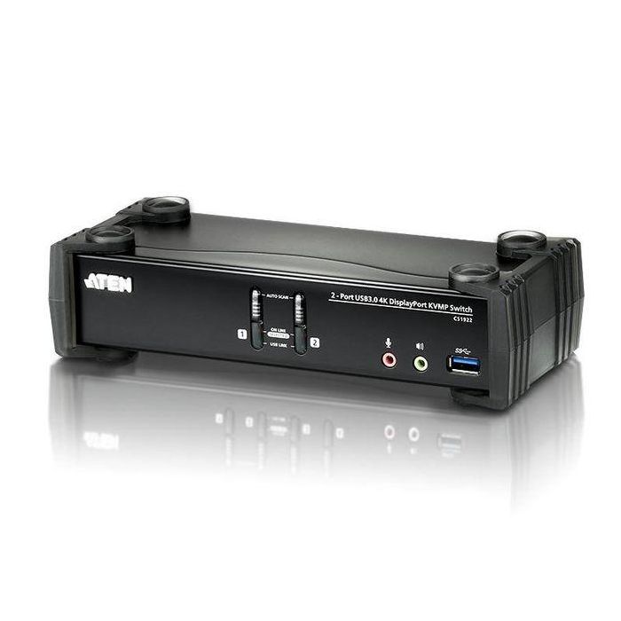 Aten CS1922 Interruptor KVM USB y DisplayPort 4K Negro CS1922-AT-G 0 Aten CS1922 Interruptor KVM USB y DisplayPort 4K Negro CS1922-AT-G 0