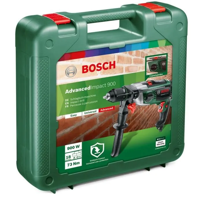 Bosch Taladro percutor AdvancedImpact 900 - 900 W 1 Bosch Taladro percutor AdvancedImpact 900 - 900 W 1