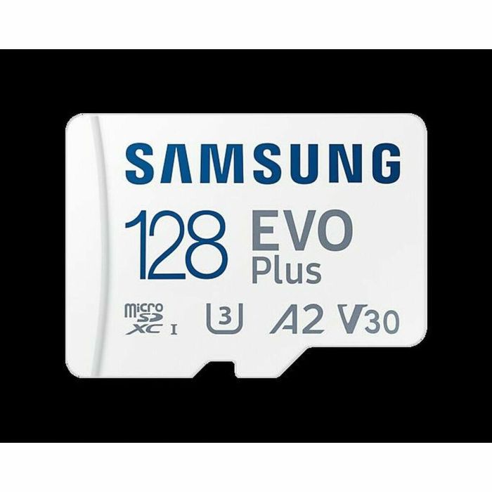 Tarjeta de Memoria Micro SD con Adaptador Samsung EVO Plus Blanco 128 GB Micro SDXC UHS-I