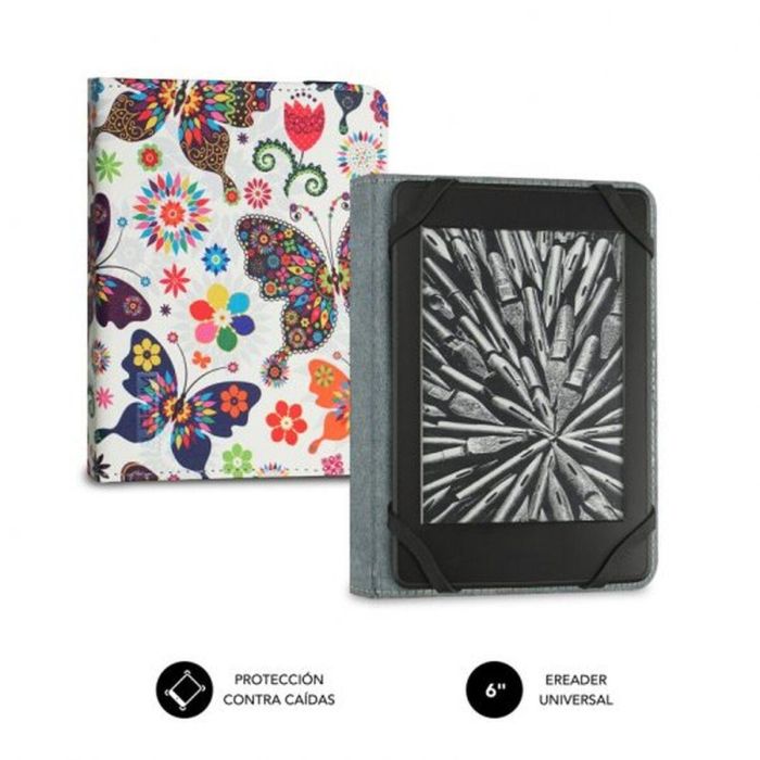 Subblim Funda Clever Ebook Case para eReader 6 Pulgadas Diseño Mariposas 3