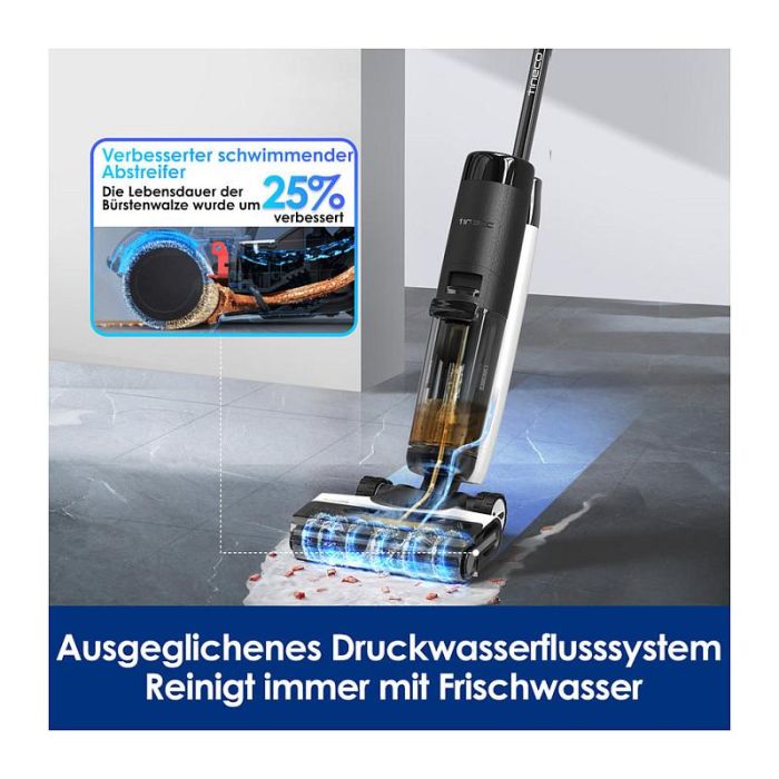 Tineco Floor One S7 Flashdry Pet Aspiradora Vertical Húmeda y Seca con Depósitos de 0,85 L y 0,72 L 230W Negro 2