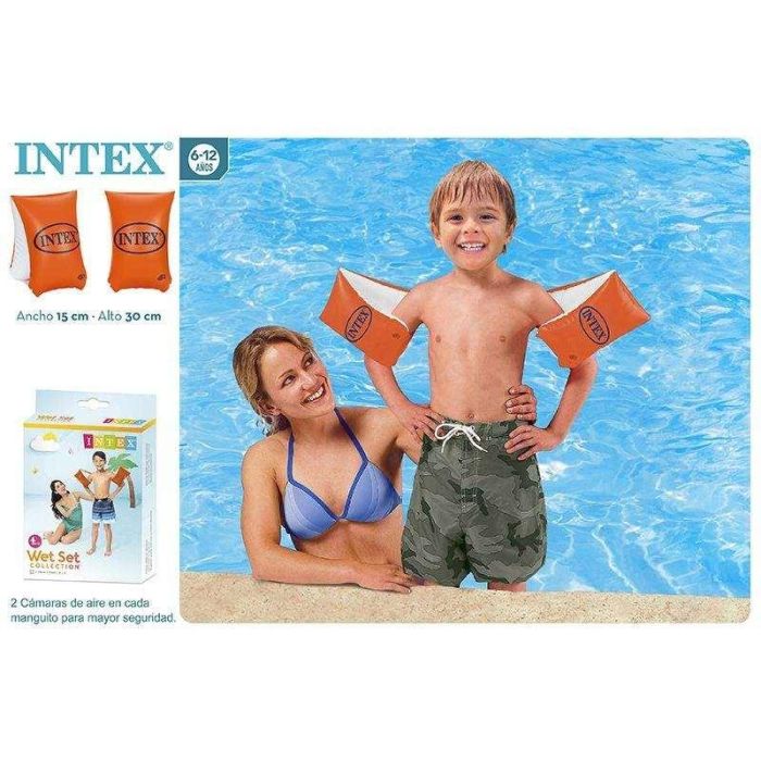 Intex Brazalete Flotador Neón 30x15 cm para Niños 6-12 Años PVC 4 Intex Brazalete Flotador Neón 30x15 cm para Niños 6-12 Años PVC 4