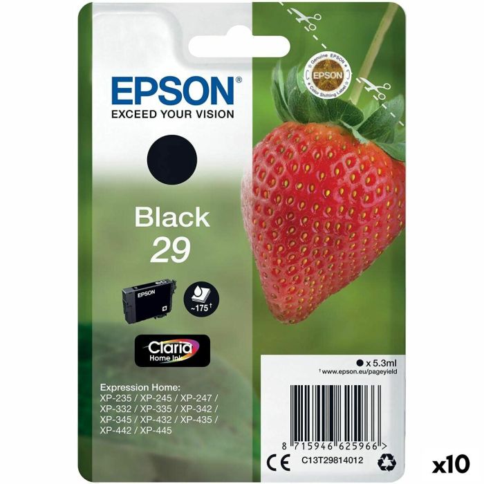 Cartucho de Tinta Original Epson 29 XL Negro (10 Unidades)