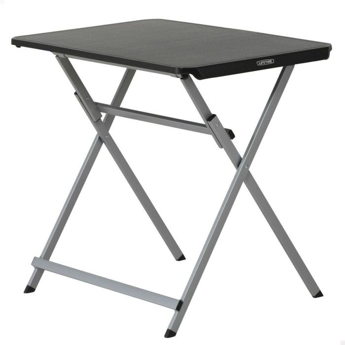Mesa auxiliar Lifetime Negro 75 x 66 x 50,5 cm Acero Plástico Mesa auxiliar Lifetime Negro 75 x 66 x 50,5 cm Acero Plástico