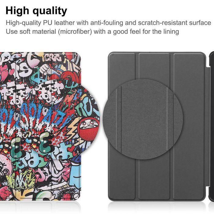 CoreParts Cover for Xiaomi Redmi Pad 10.61 2022. Tri-fold Caster Hard Shell Cover with Auto Wake Function - Graffiti Style 8 CoreParts Cover for Xiaomi Redmi Pad 10.61 2022. Tri-fold Caster Hard Shell Cover with Auto Wake Function - Graffiti Style 8