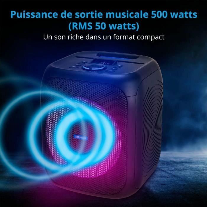 Altavoz Bluetooth Portátil Medion Negro 50 W 2