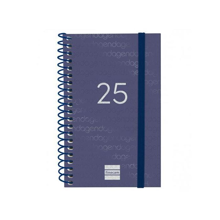 Finocam Agenda Anual Year Espiral E3-79x127 mm Svh Azul 2025 Finocam Agenda Anual Year Espiral E3-79x127 mm Svh Azul 2025